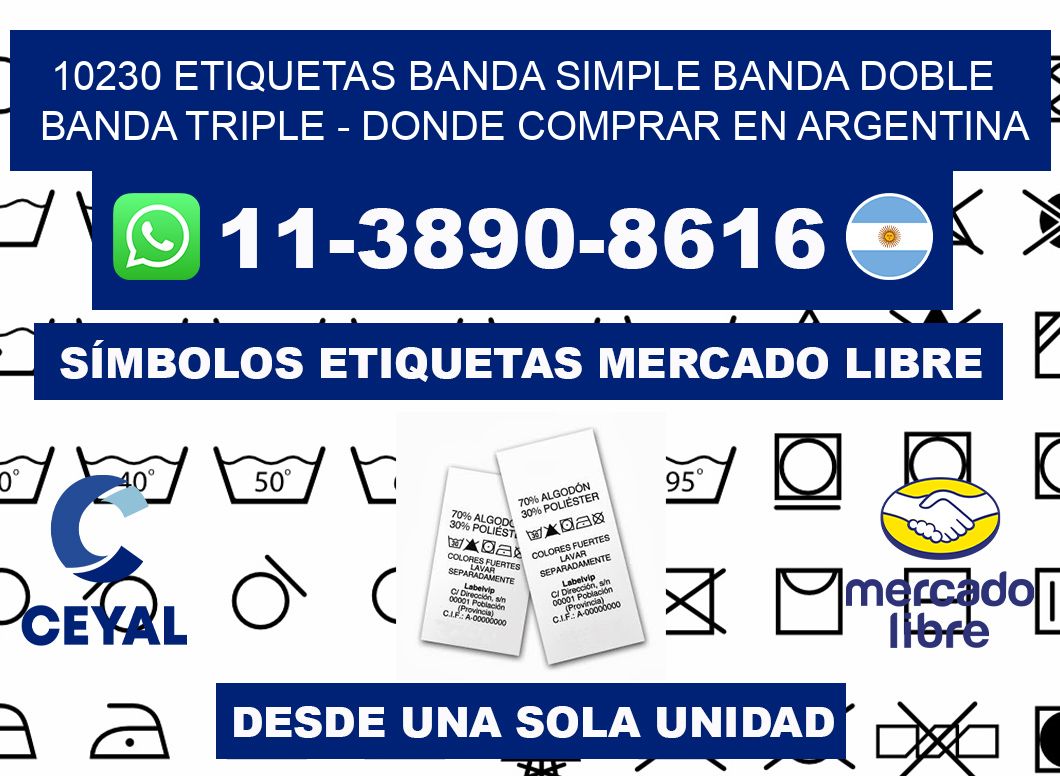 10230 etiquetas banda simple banda doble banda triple - Donde Comprar en Argentina