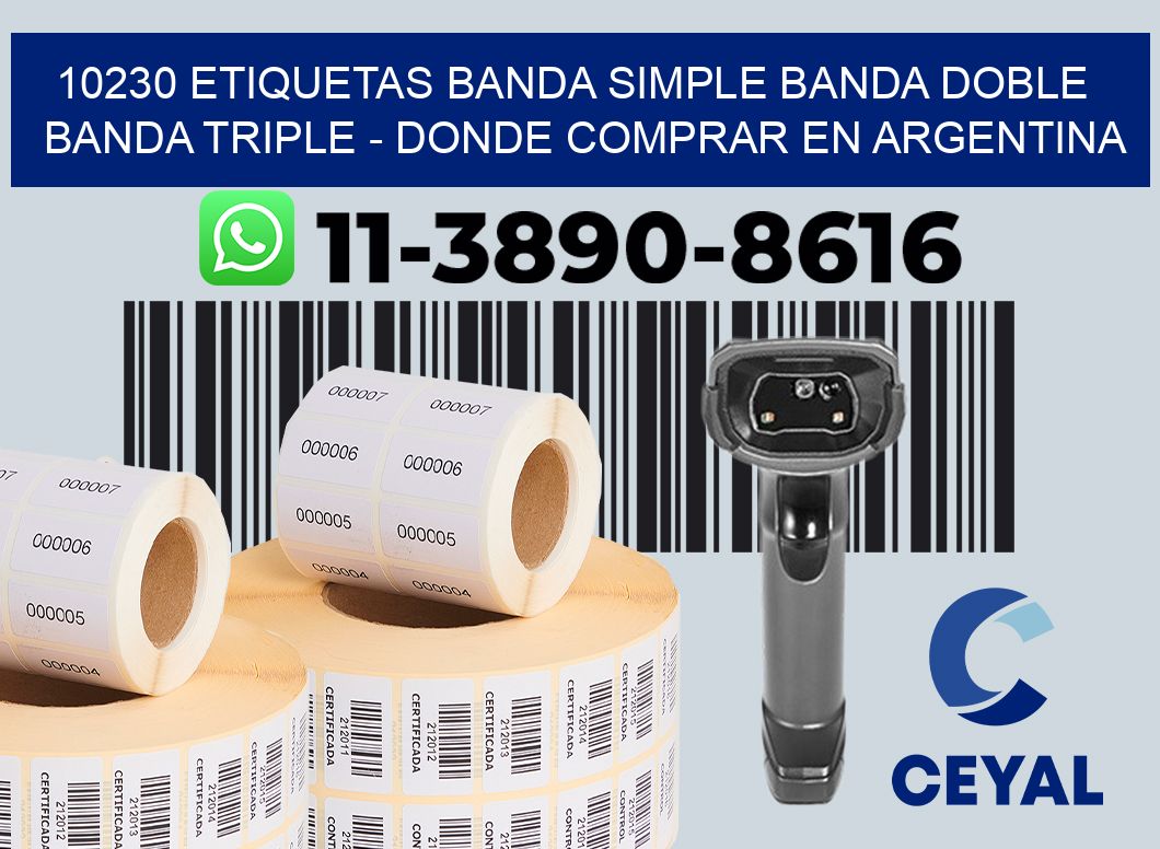 10230 etiquetas banda simple banda doble banda triple - Donde Comprar en Argentina