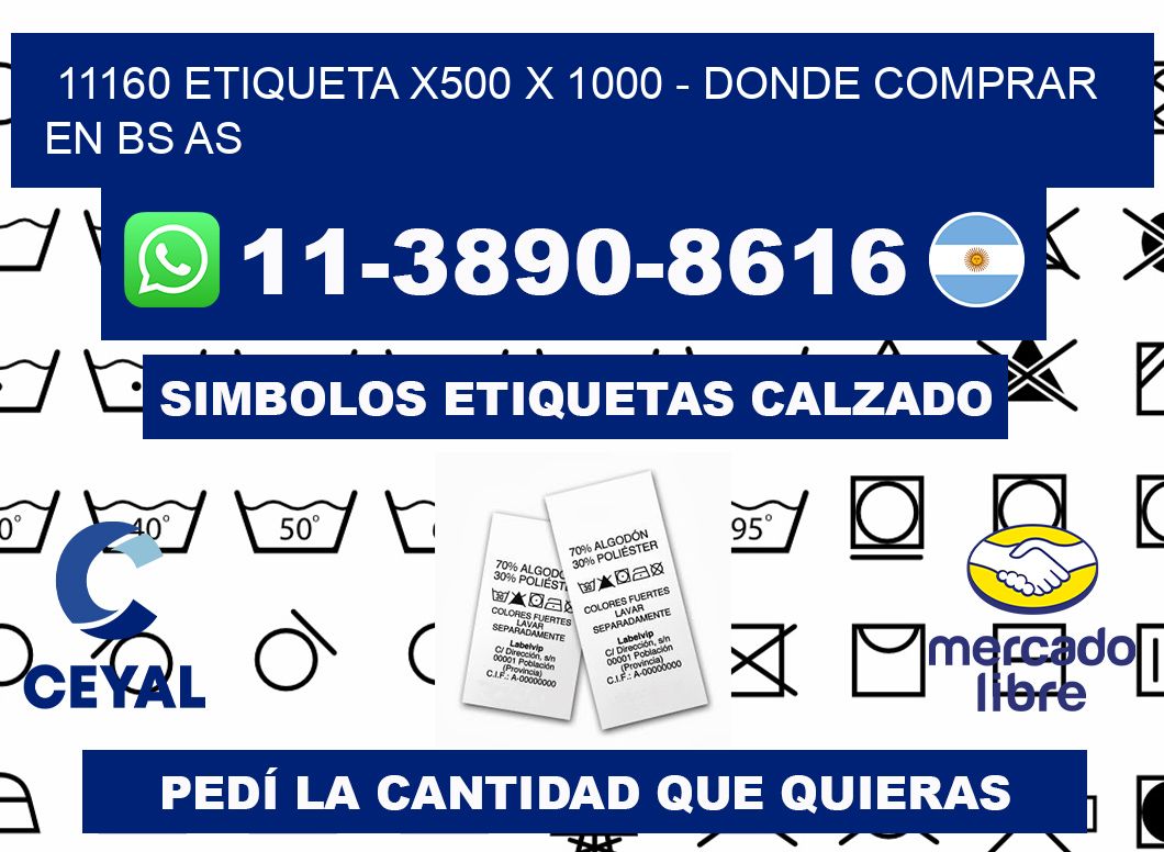 11160 etiqueta x500 x 1000 - Donde Comprar en bs as