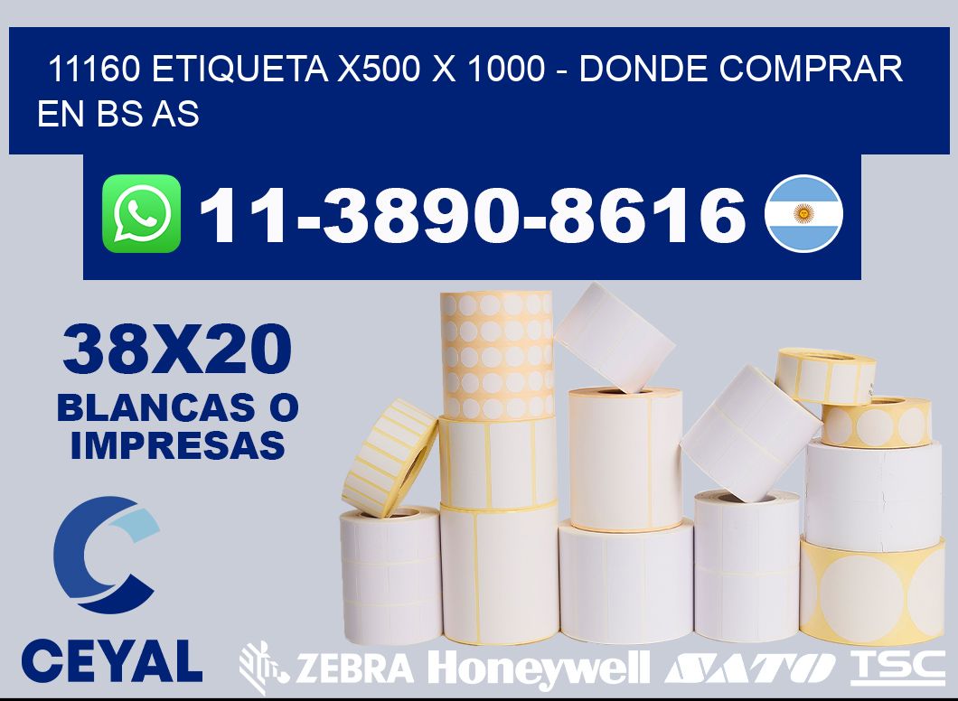 11160 etiqueta x500 x 1000 - Donde Comprar en bs as