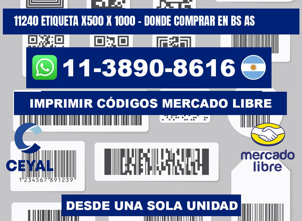 11240 etiqueta x500 x 1000 - Donde Comprar en bs as