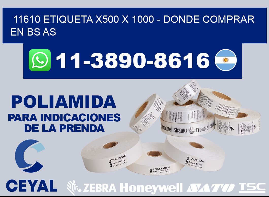 11610 etiqueta x500 x 1000 - Donde Comprar en bs as