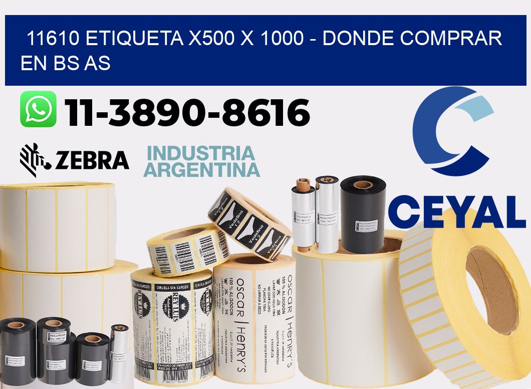 11610 etiqueta x500 x 1000 - Donde Comprar en bs as