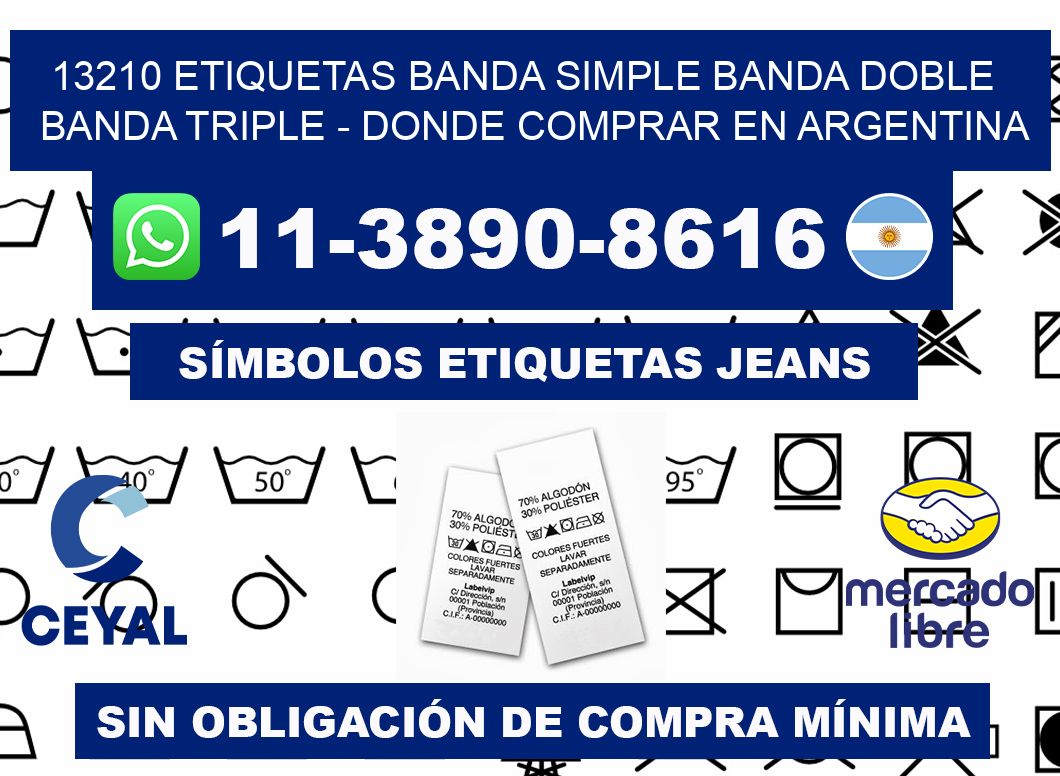 13210 etiquetas banda simple banda doble banda triple - Donde Comprar en Argentina