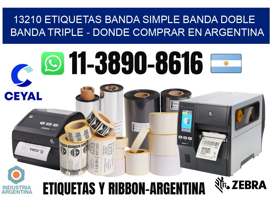 13210 etiquetas banda simple banda doble banda triple - Donde Comprar en Argentina