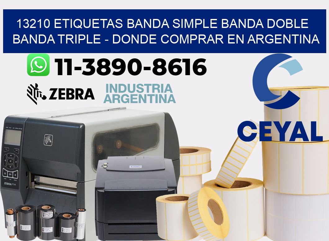 13210 etiquetas banda simple banda doble banda triple - Donde Comprar en Argentina