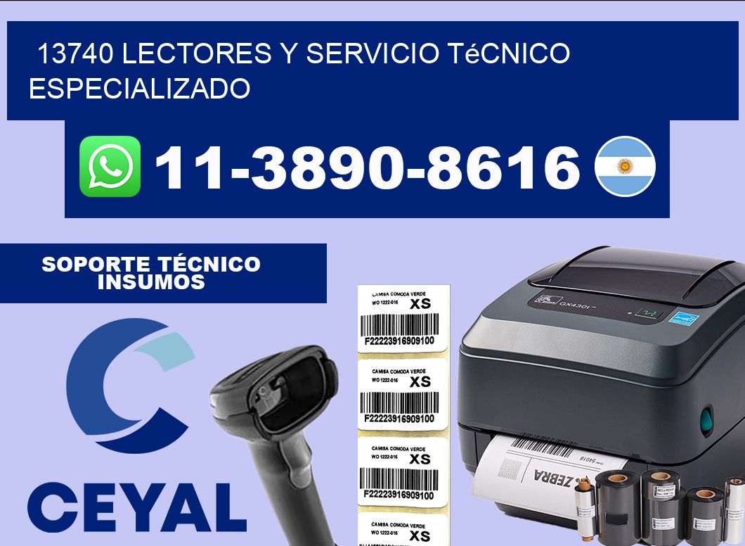 13740 Lectores y Servicio Técnico Especializado