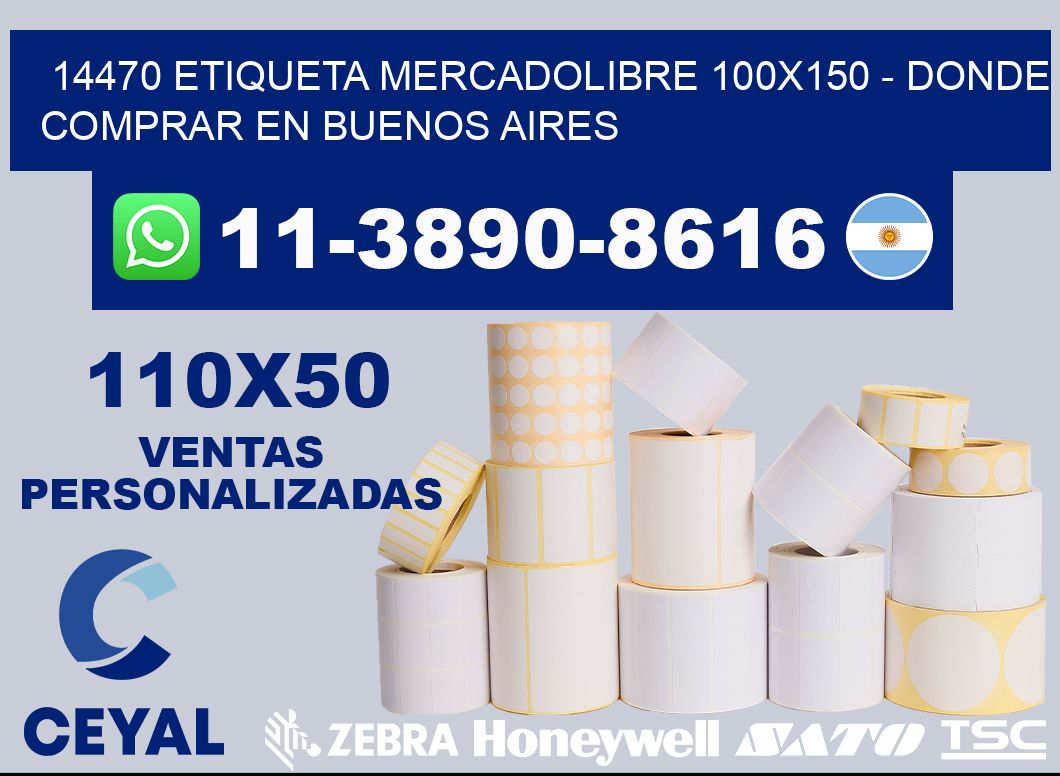 14470 etiqueta MercadoLibre 100x150 - Donde Comprar en Buenos Aires