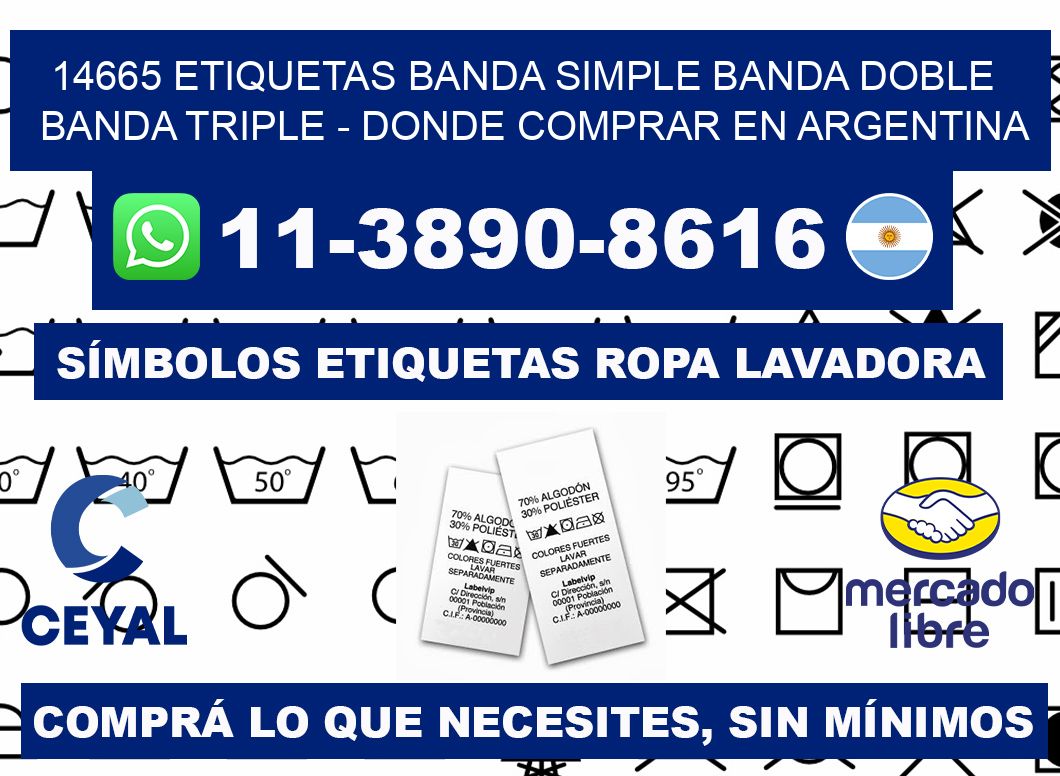 14665 etiquetas banda simple banda doble banda triple - Donde Comprar en Argentina