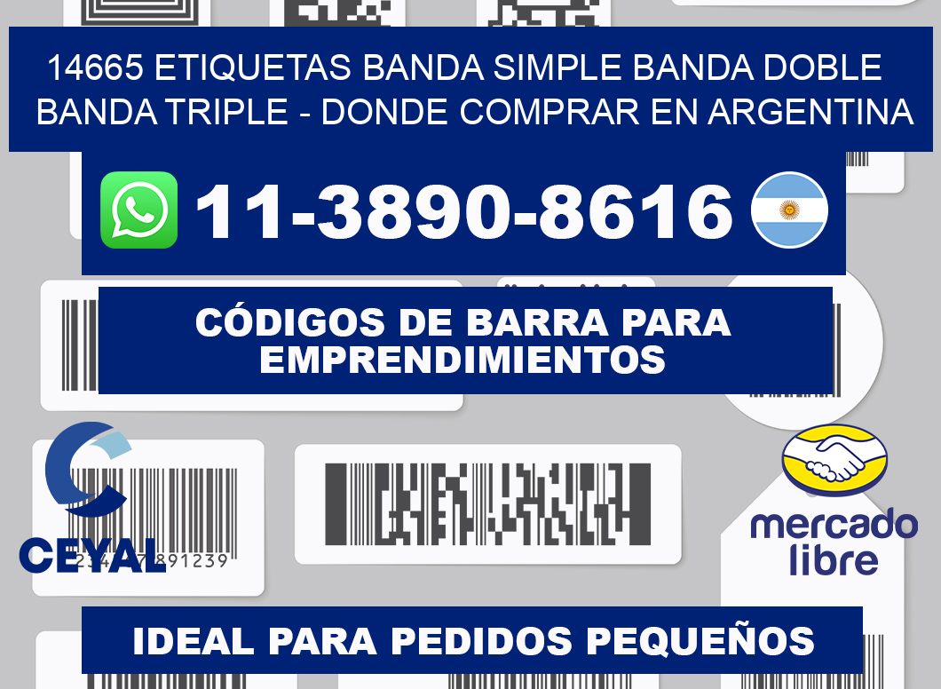 14665 etiquetas banda simple banda doble banda triple - Donde Comprar en Argentina