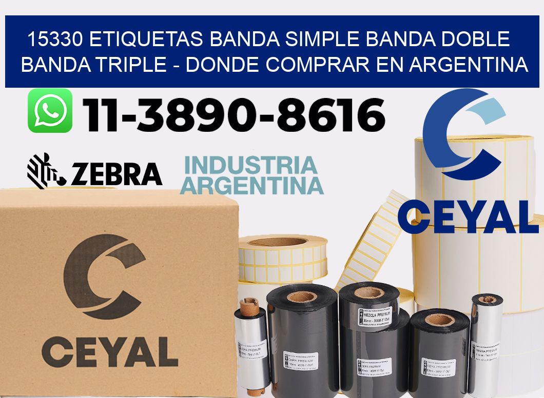 15330 etiquetas banda simple banda doble banda triple - Donde Comprar en Argentina