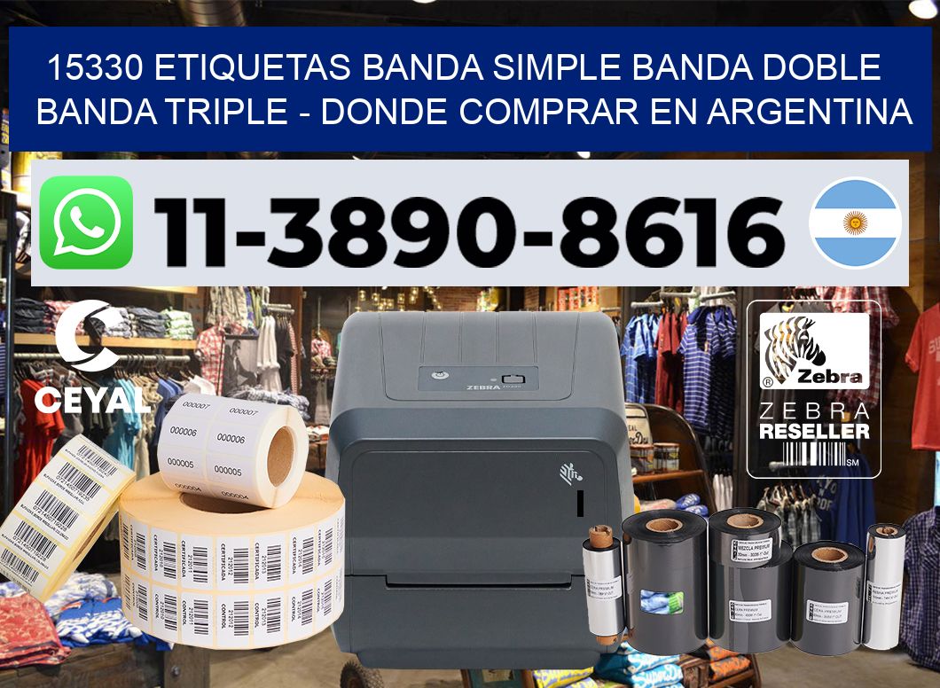 15330 etiquetas banda simple banda doble banda triple – Donde Comprar en Argentina
