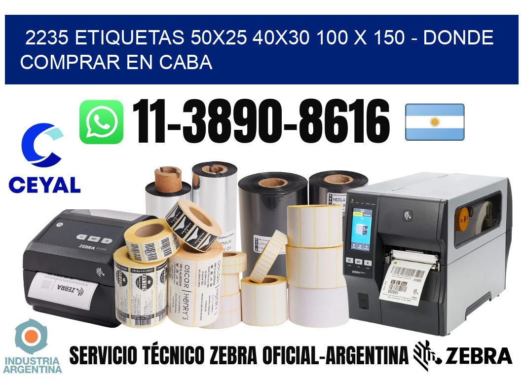 2235 etiquetas 50x25 40x30 100 x 150 - Donde Comprar en Caba