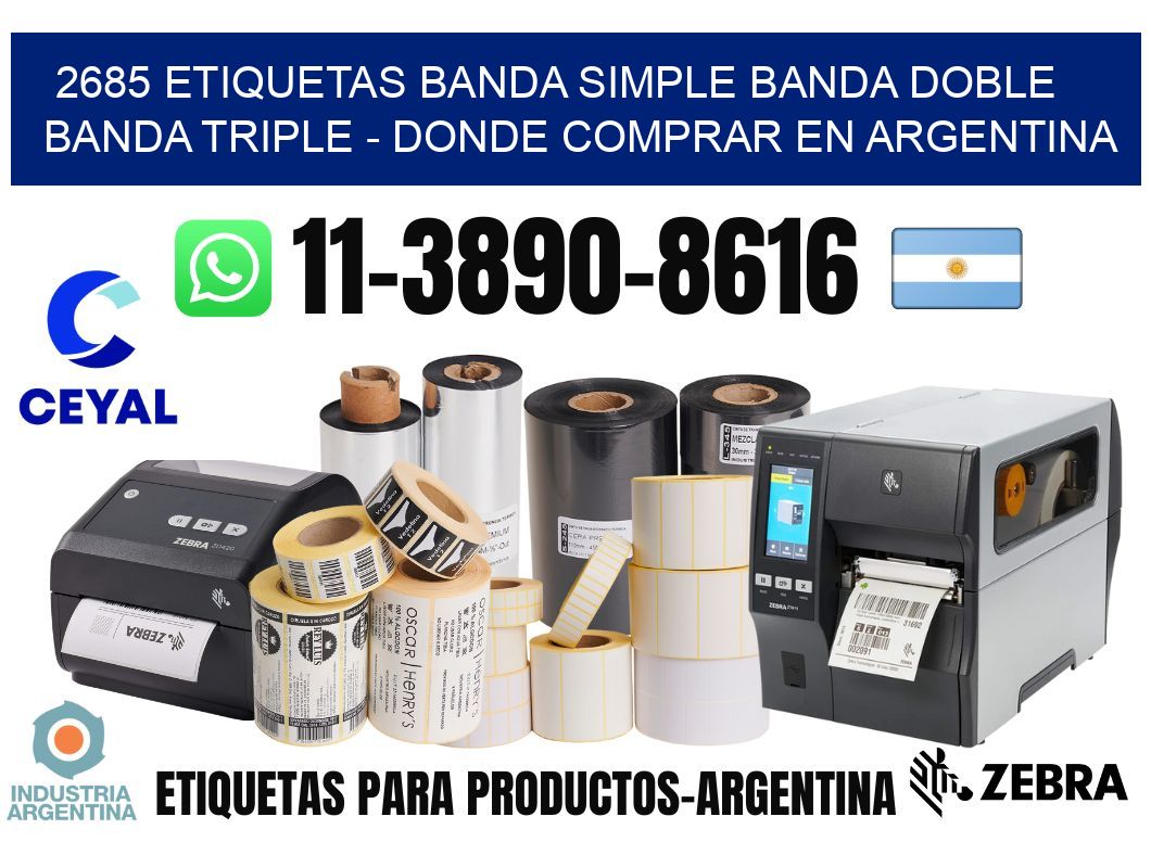 2685 etiquetas banda simple banda doble banda triple - Donde Comprar en Argentina