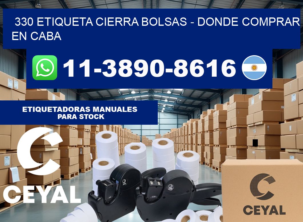 330 etiqueta Cierra Bolsas – Donde Comprar en Caba