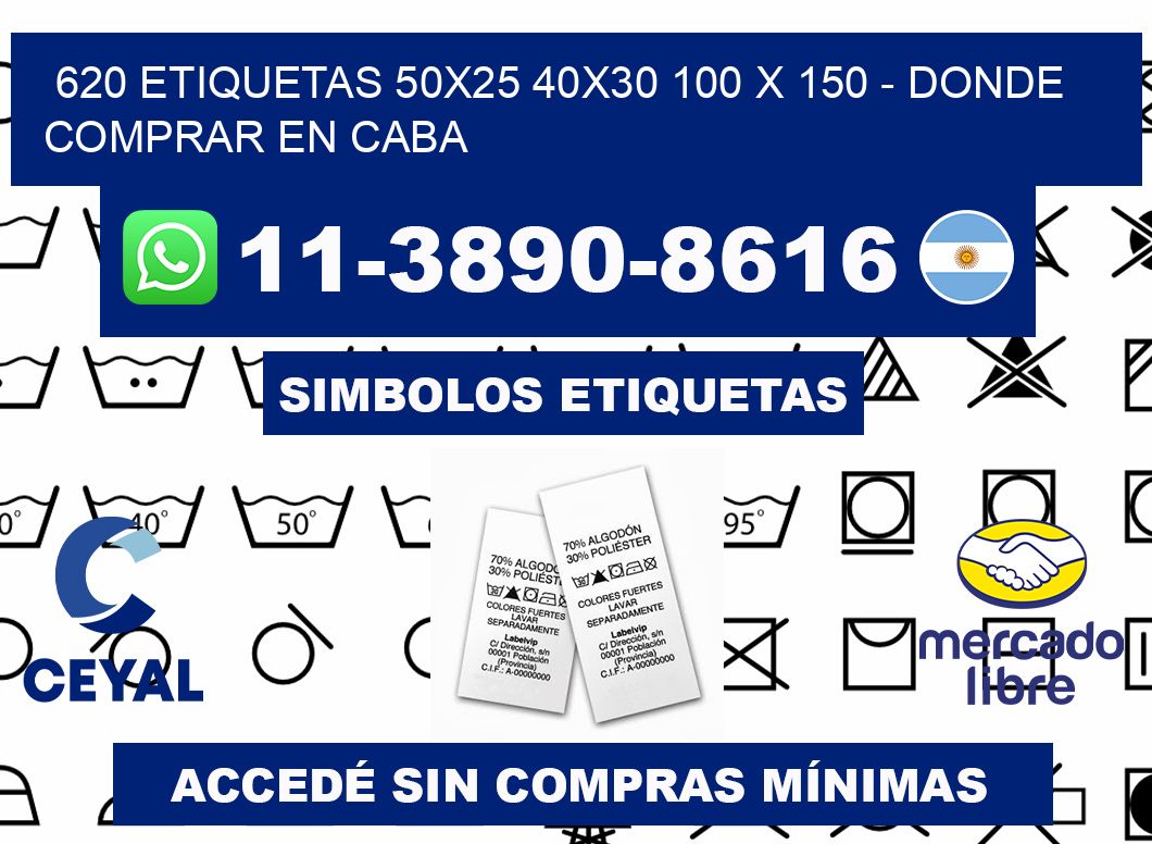 620 etiquetas 50x25 40x30 100 x 150 - Donde Comprar en Caba