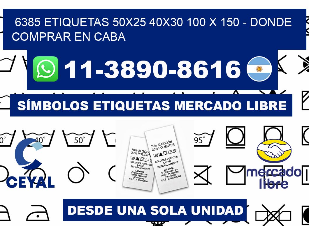 6385 etiquetas 50x25 40x30 100 x 150 - Donde Comprar en Caba