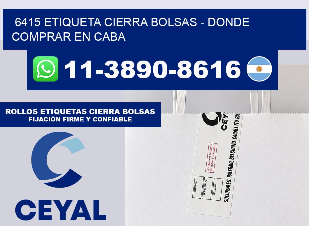 6415 etiqueta Cierra Bolsas – Donde Comprar en Caba