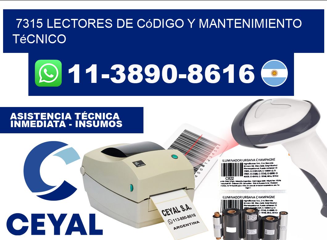 7315 Lectores de Código y Mantenimiento Técnico