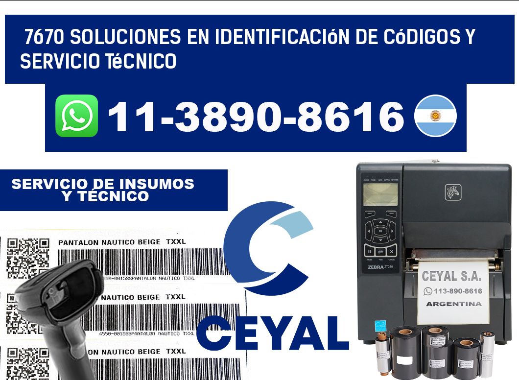 7670 Soluciones en Identificación de códigos y Servicio Técnico