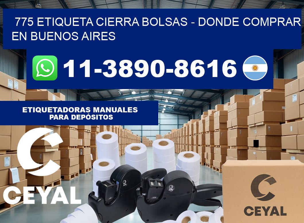 775 etiqueta Cierra Bolsas – Donde Comprar en Buenos Aires