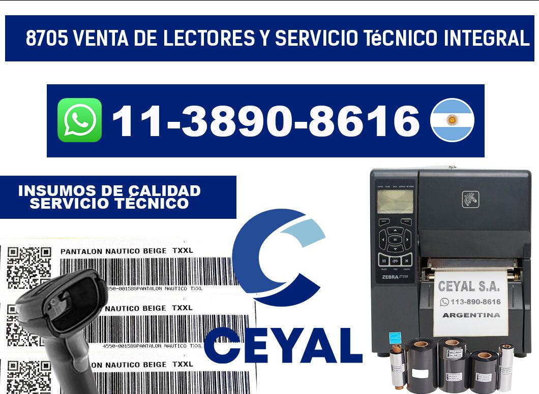 8705 Venta de Lectores y Servicio Técnico Integral