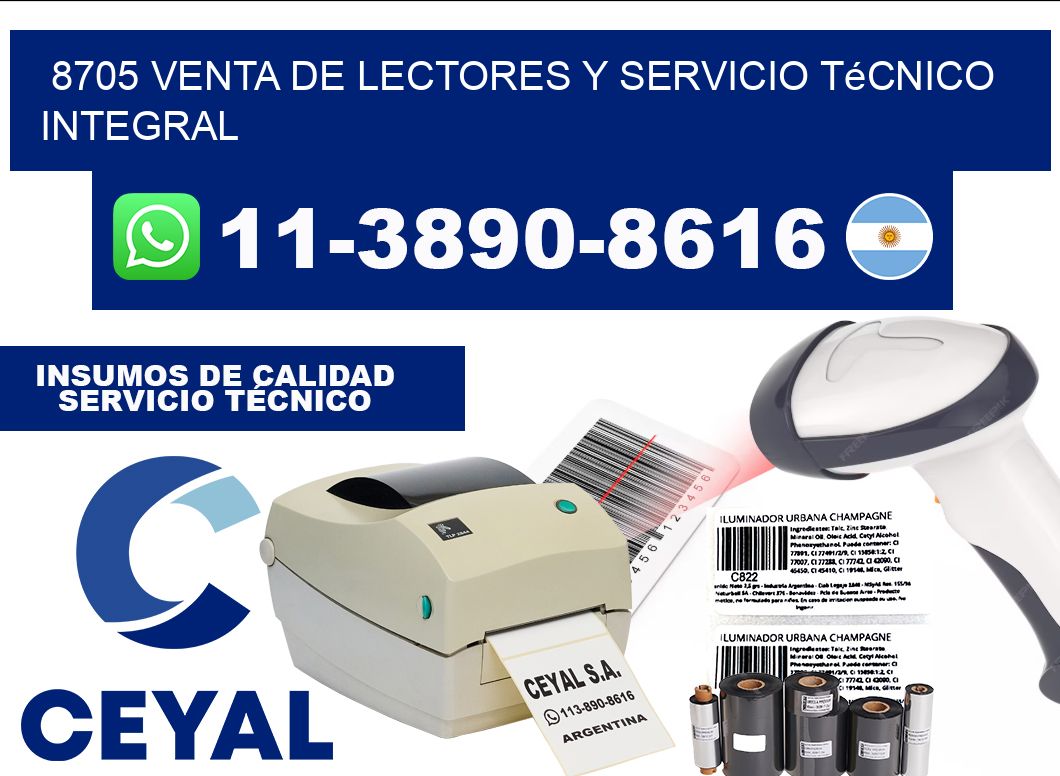 8705 Venta de Lectores y Servicio Técnico Integral