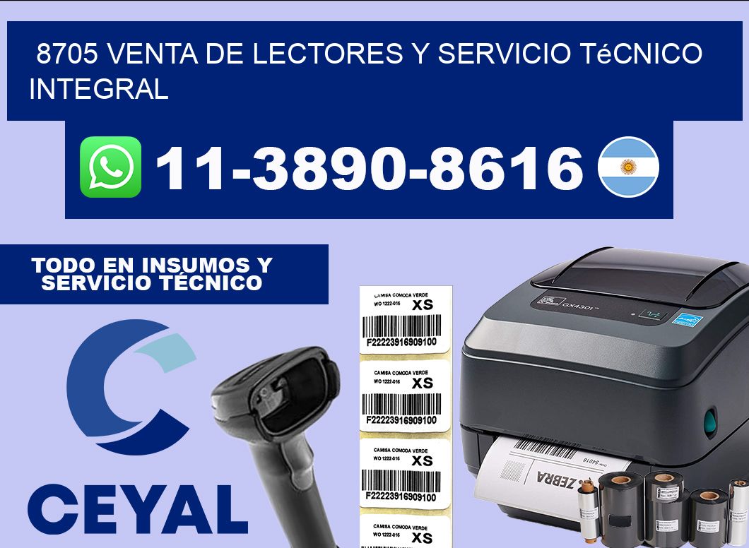 8705 Venta de Lectores y Servicio Técnico Integral