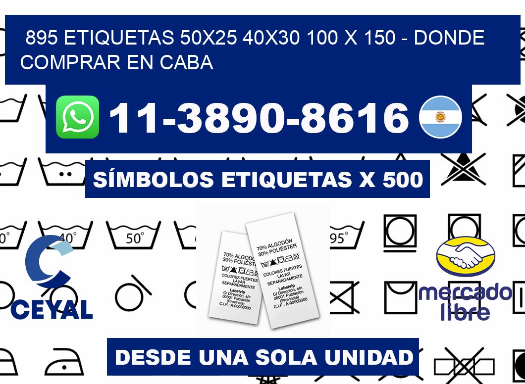 895 etiquetas 50x25 40x30 100 x 150 - Donde Comprar en Caba