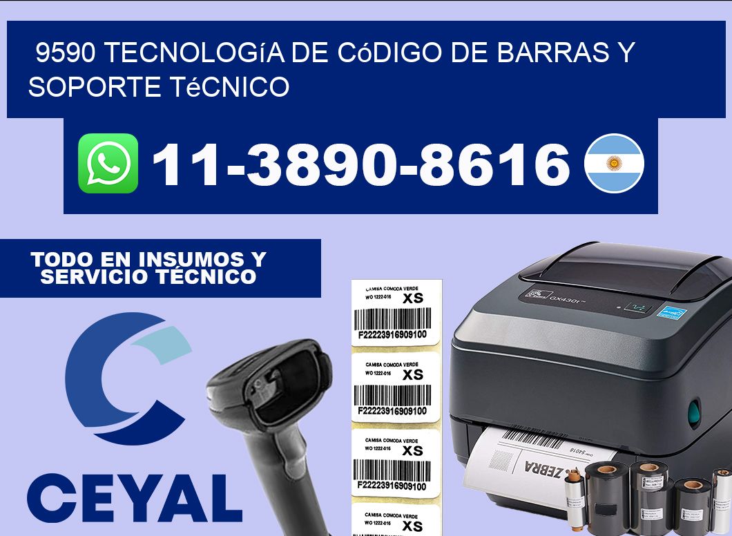 9590 Tecnología de Código de Barras y Soporte Técnico