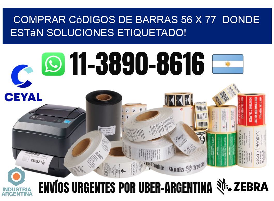 Comprar códigos de barras 56 x 77  donde están soluciones etiquetado!