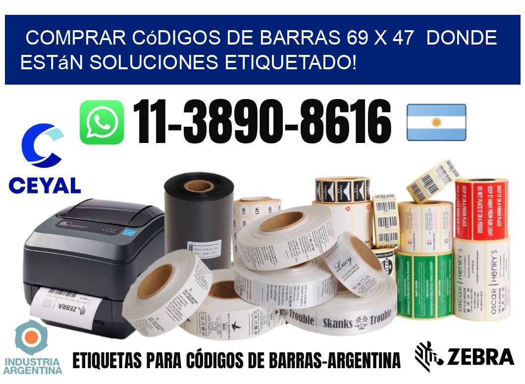 Comprar códigos de barras 69 x 47  donde están soluciones etiquetado!