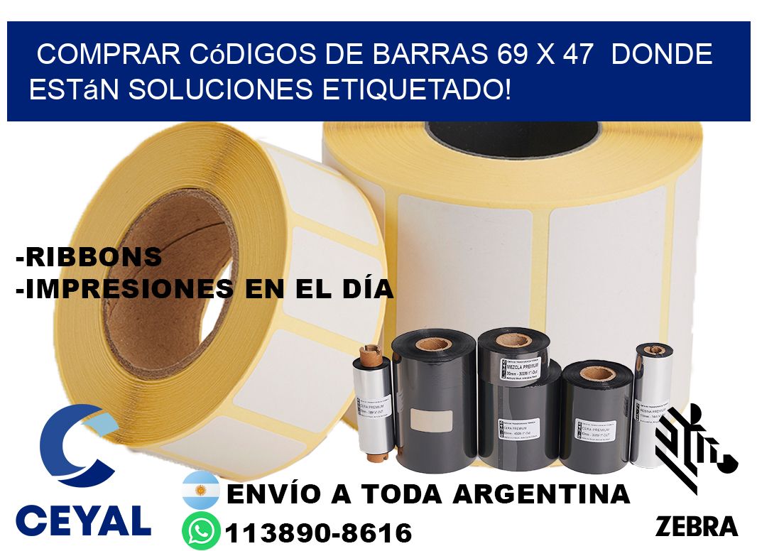 Comprar códigos de barras 69 x 47  donde están soluciones etiquetado!
