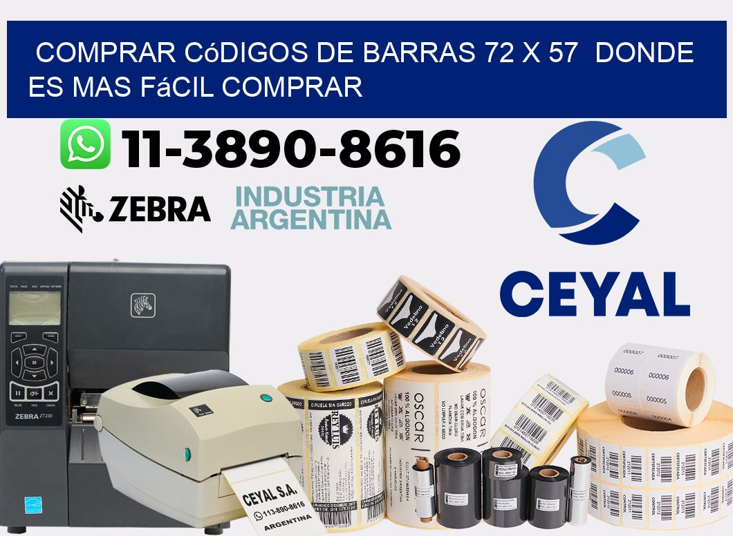 Comprar códigos de barras 72 x 57  Donde es mas fácil comprar