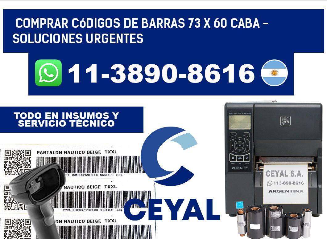 Comprar códigos de barras 73 x 60 CABA - soluciones urgentes