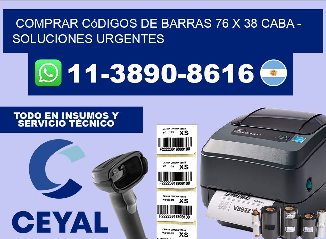 Comprar códigos de barras 76 x 38 CABA – soluciones urgentes
