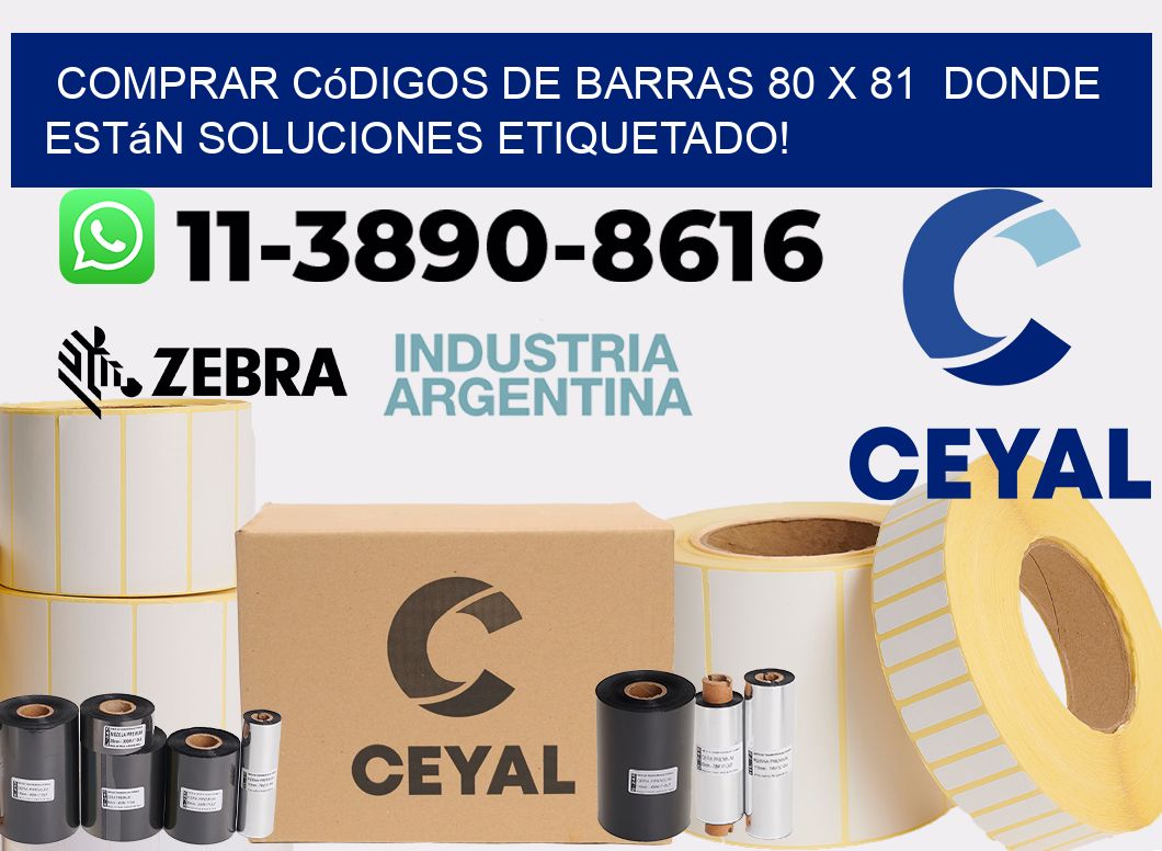 Comprar códigos de barras 80 x 81  donde están soluciones etiquetado!