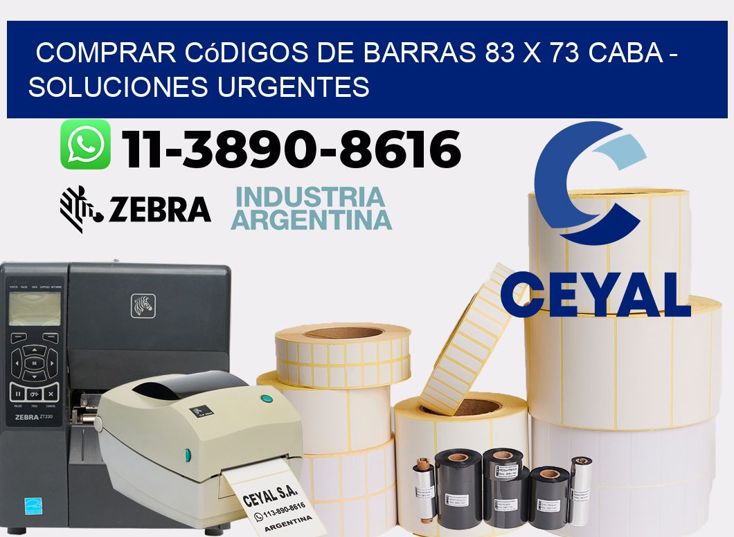 Comprar códigos de barras 83 x 73 CABA - soluciones urgentes