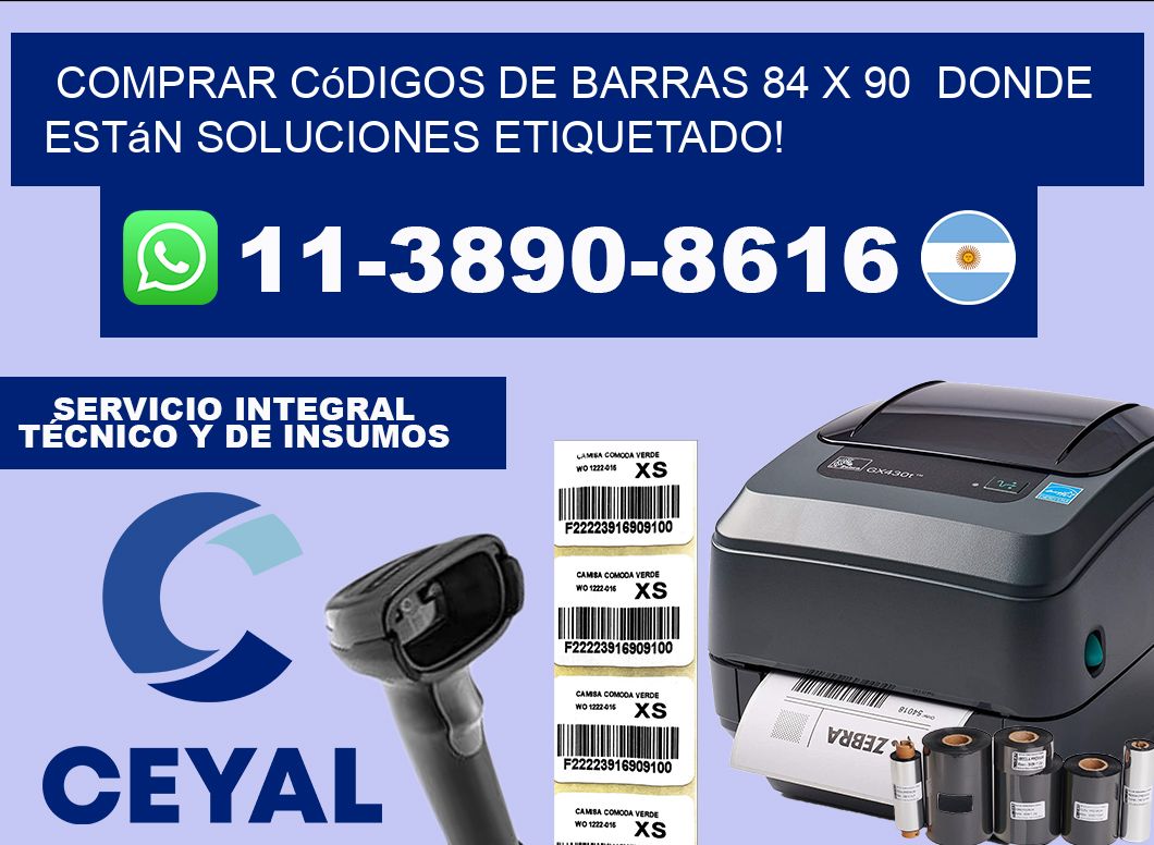 Comprar códigos de barras 84 x 90  donde están soluciones etiquetado!