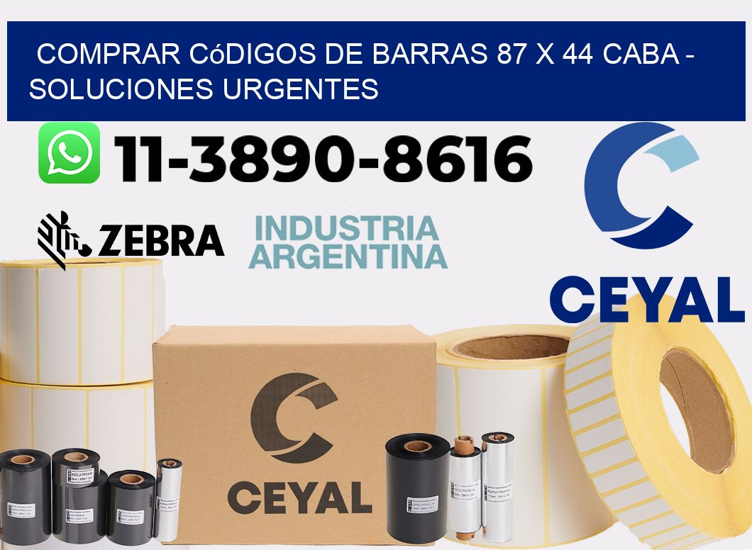 Comprar códigos de barras 87 x 44 CABA - soluciones urgentes