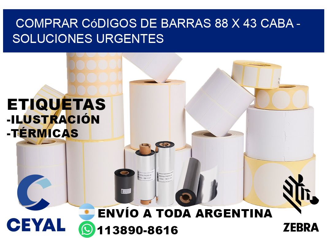 Comprar códigos de barras 88 x 43 CABA - soluciones urgentes