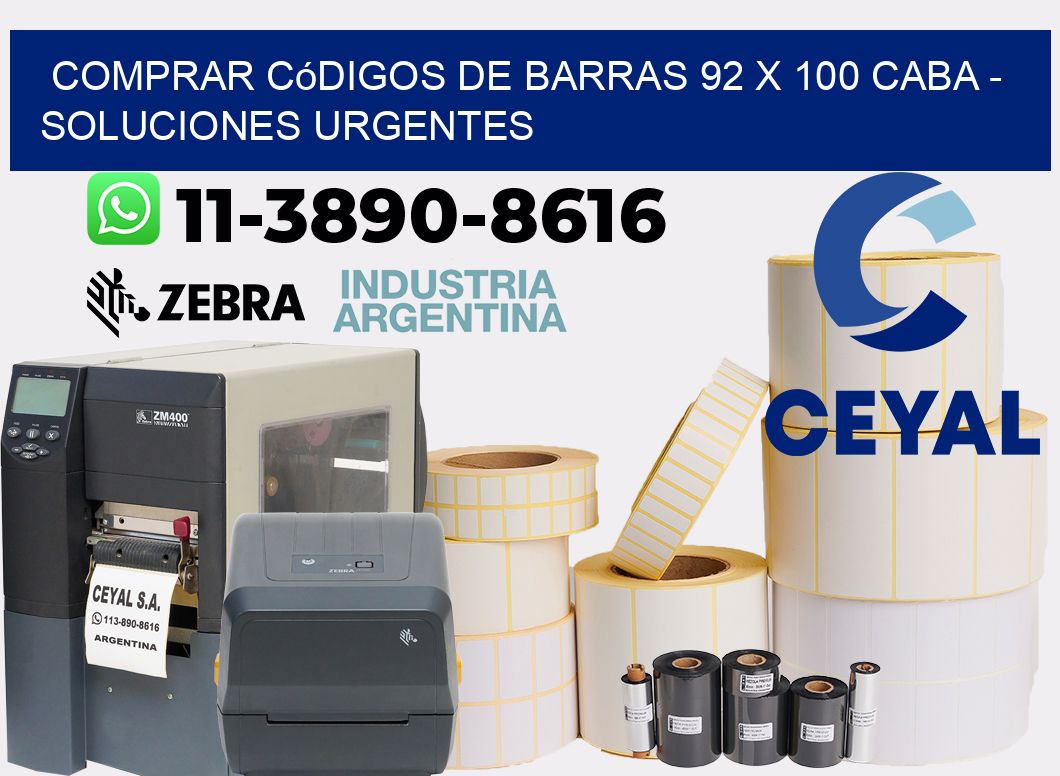 Comprar códigos de barras 92 x 100 CABA - soluciones urgentes