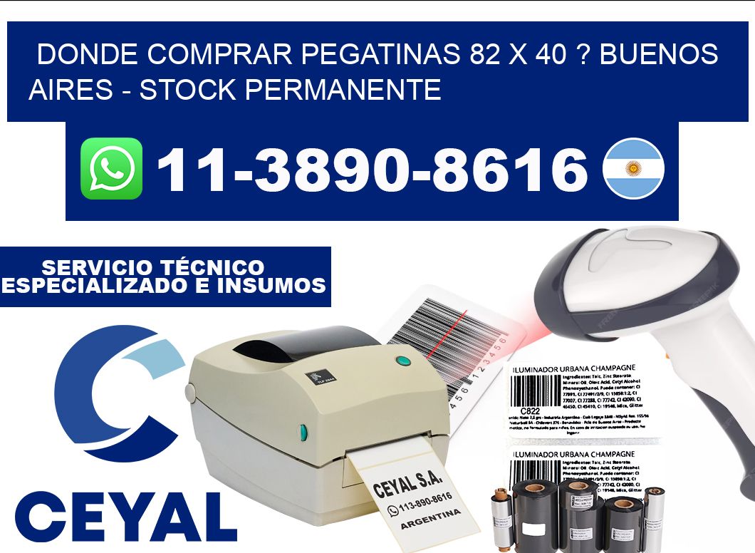Donde Comprar pegatinas 82 x 40 ? Buenos Aires - Stock permanente
