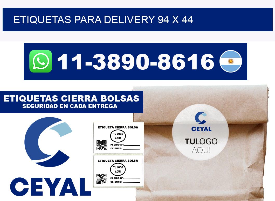 ETIQUETAS PARA DELIVERY 94 x 44