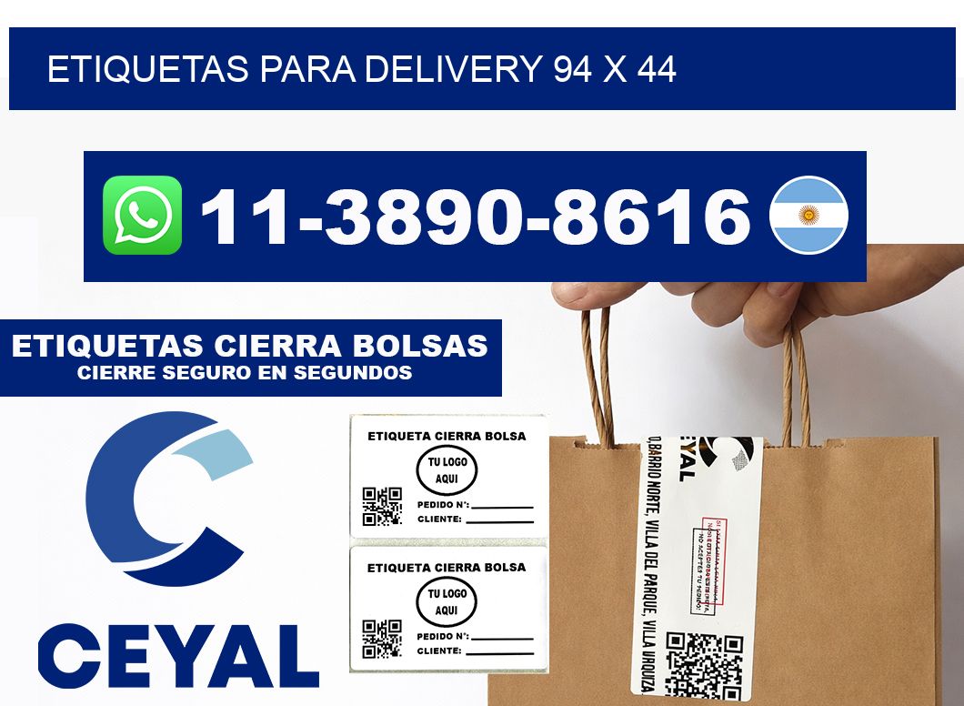 ETIQUETAS PARA DELIVERY 94 x 44