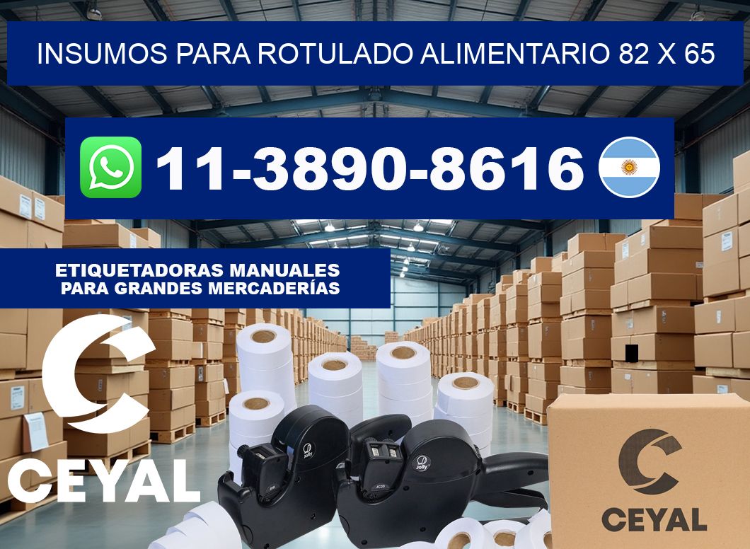 Insumos para rotulado alimentario 82 x 65