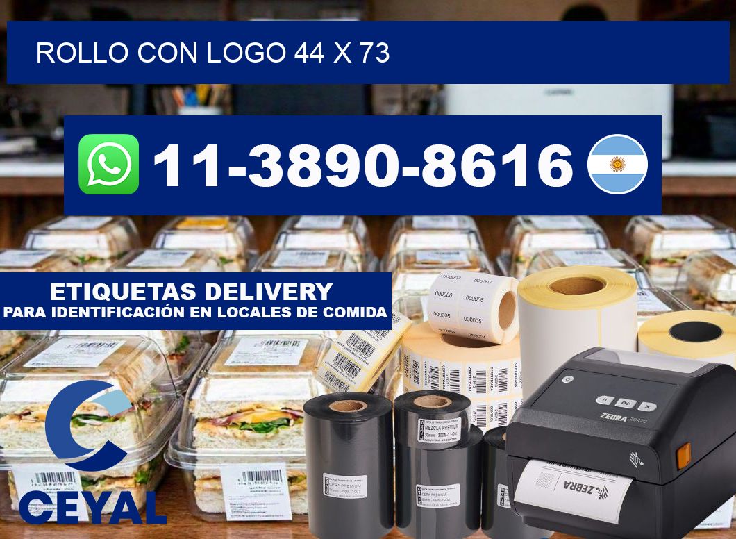 Rollo con logo 44 x 73