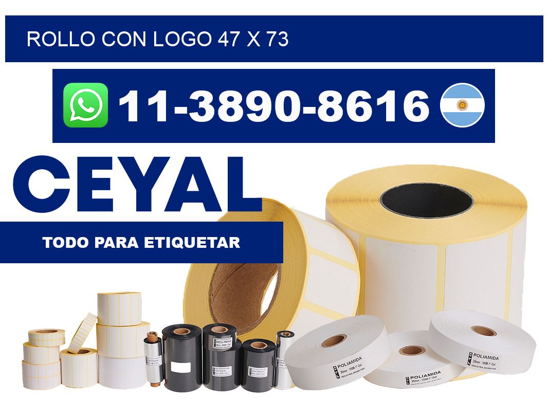 Rollo con logo 47 x 73