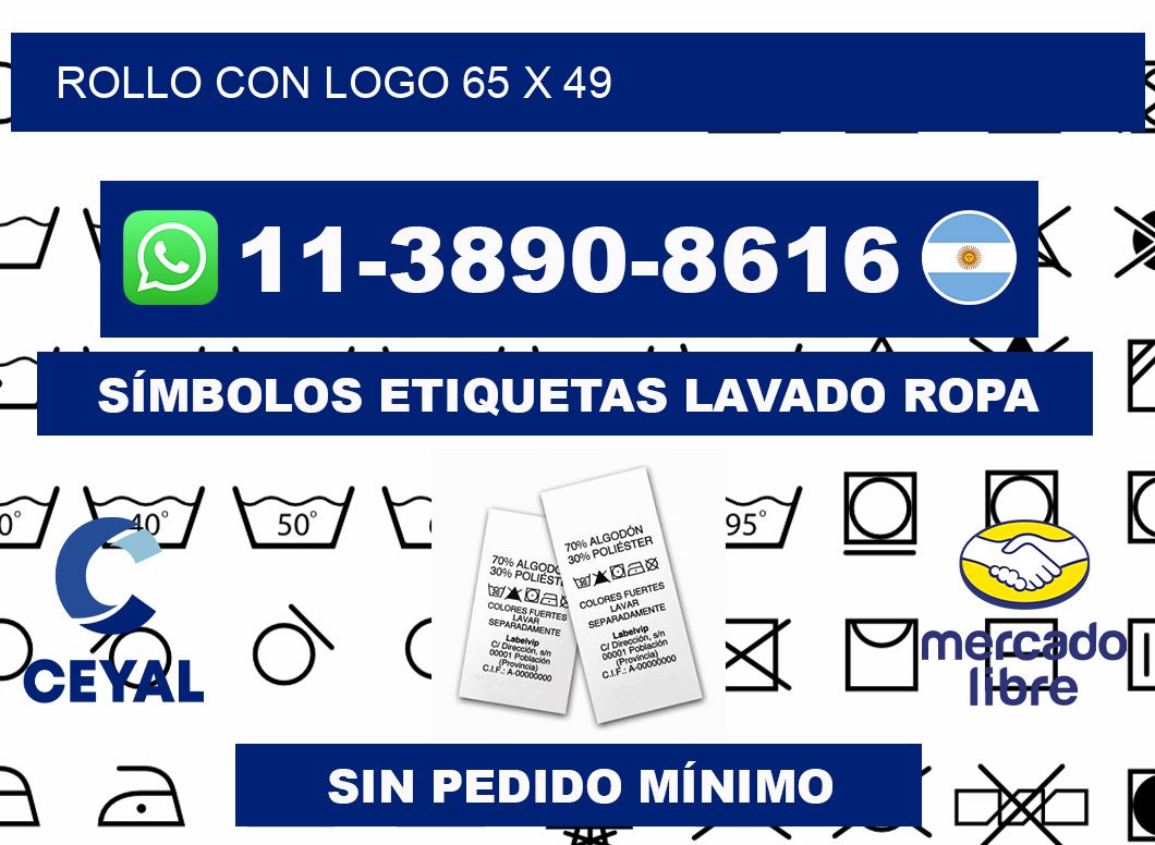 Rollo con logo 65 x 49