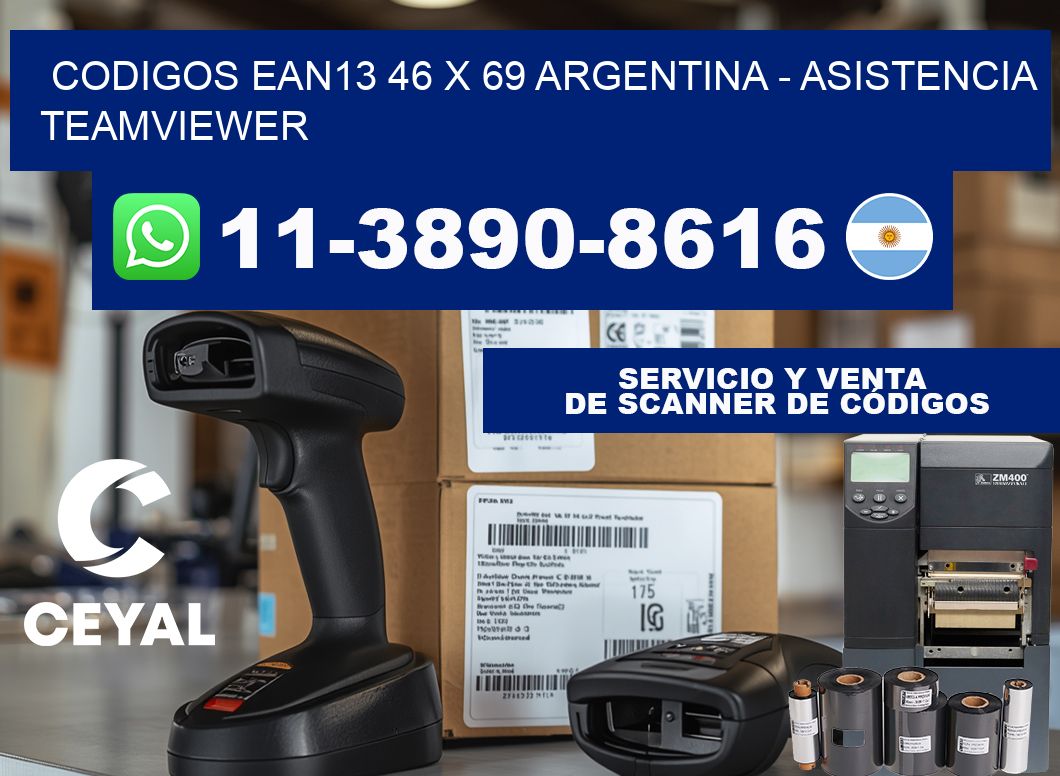 codigos ean13 46 x 69 argentina - asistencia teamviewer